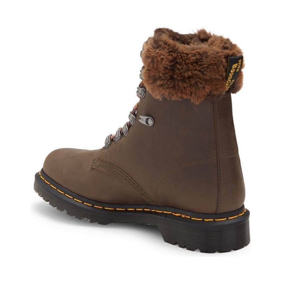 Dr. Martens | 1460 Serena Faux Fur Trim Boot - Picture 2 of 10